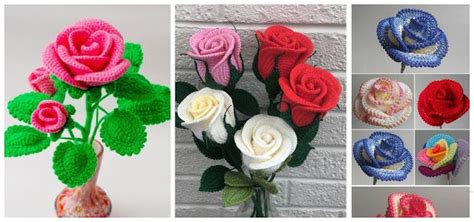 Te enseñamos cómo hacer hermosas rosas eternas tejidas a crochet ...