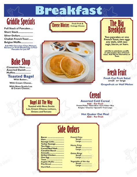 Menu at Latham '76 Diner restaurant, Latham