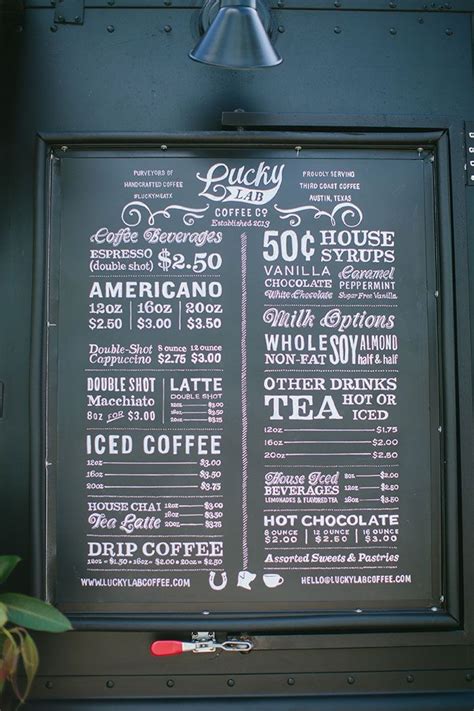 Coffee Truck Menu Board by Ashley Jankowski