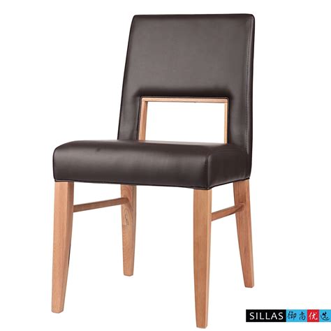 Leather IKEA Scandinavian modern design solid wood dining chairs minimalist retro cafe bar ...