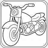 motorcycle Coloring Pages Preschool  Kindergarten First Grade Made sketch template