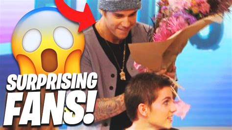 Justin Bieber SURPRISING FANS!🤯😲 - YouTube