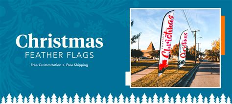 Christmas Flags - Festive Feather Flags & Banners for Holiday Decorations