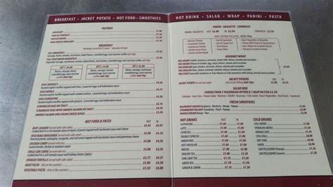 Menu at Hook Cafe, Chessington, 132 Hook Rd