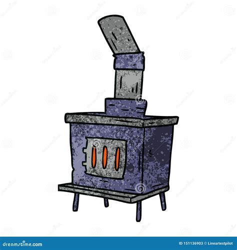 A Creative Textured Cartoon Doodle of a House Furnace Stock Vector - Illustration of drawn ...