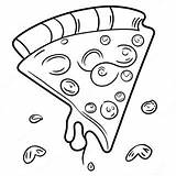 Delicious Pizza Hut Slice Coloring Page 68293 54882 sketch template