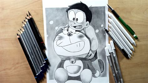 Doraemon and Nobita friendship Drawing | Doraemon Drawing😍#doraemon ...