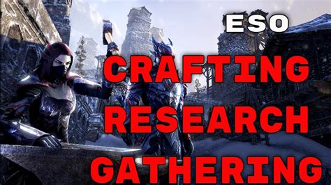 ESO How To Craft In Game Crafting Researching And Gathering Getting Started! - YouTube