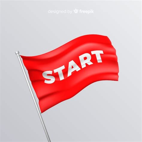 Free Vector | Start flag