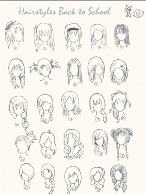 12+ Nice Cute Drawn Hairstyles