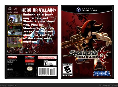 Shadow the Hedgehog GameCube Box Art Cover by MR T