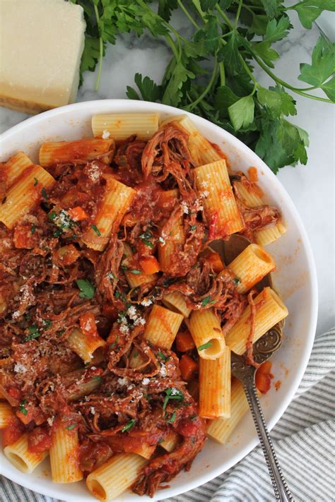 Braised Beef Ragú - Cooking With Books