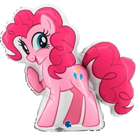 26 Inch Pinkie Pie Shaped Foil Balloon - My Little Pony Children's Party Decorations - Balloon Shop