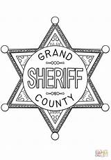 Sheriff Badge coloring page  Free Printable Coloring Pages sketch template