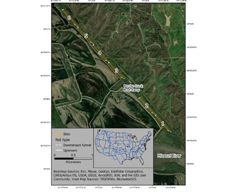 Study location on lower Perche Creek, where fish herding techniques... | Download Scientific Diagram