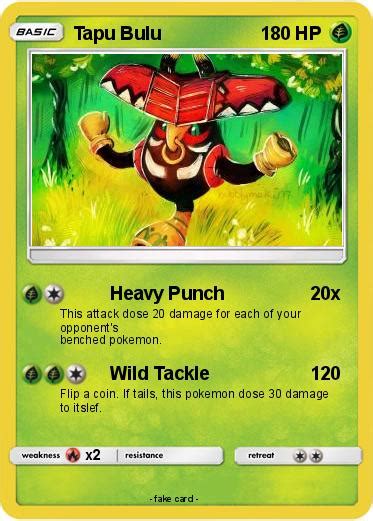 Pokémon Tapu Bulu 34 34 - Heavy Punch - My Pokemon Card