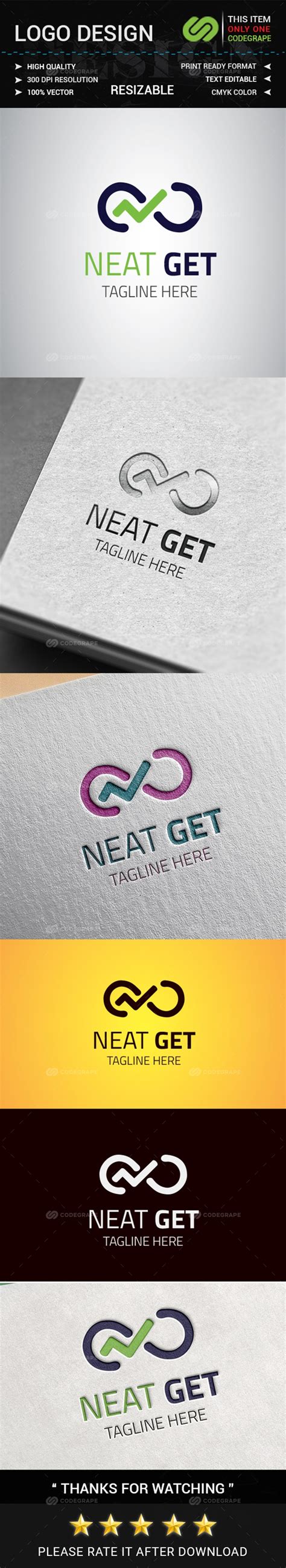 Neat Get Logo Design - Prints | CodeGrape