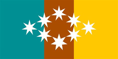 New Australian Flag design UluruSky Tricolour-Diamantina8-Redcentre-Turquoise-Red/Yellow Oxide ...