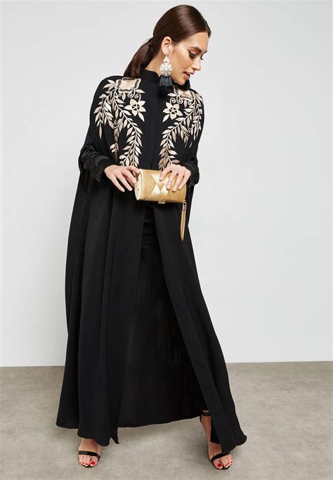 Embroidered Top Cape Abaya price from namshi in Saudi Arabia - Yaoota!