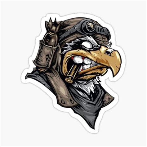 "Angry eagle " Sticker for Sale by issamnassim | Redbubble