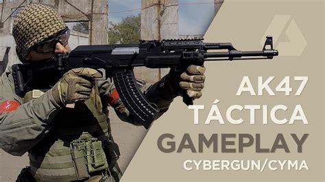 AK47 RIS Tactical Cybergun/CYMA Test Gameplay - Airsoft en Español - YouTube