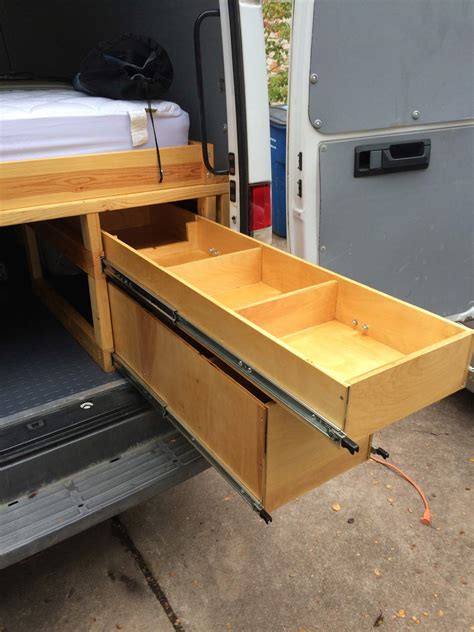 Heavy duty storage drawers for Sprinter Vans - Sprinter Camper