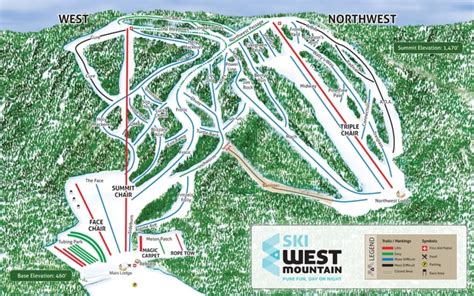 West Mountain Trail Map | Liftopia