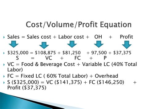 PPT - Chapter 3 Cost/Volume/Profit Relationships PowerPoint Presentation - ID:219751