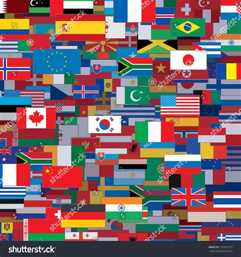 Flag vector, Flags of the world, Vector background