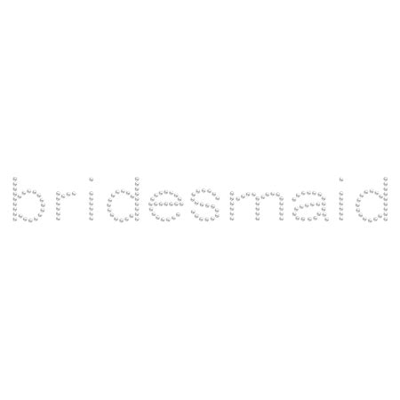 Iron on Crystal Bridesmaid Rhinestone Transfer - CSTOWN