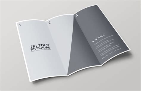 Free Tri Fold Brochure Mockup Template - CreativeBooster