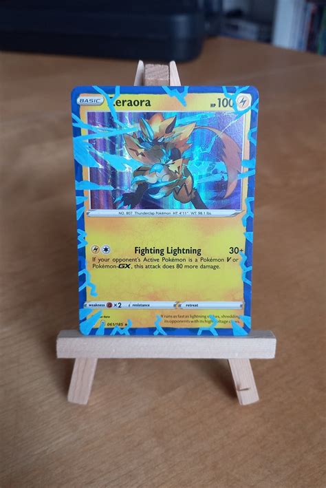 Zeraora Pokemon Custom Painted Card - Etsy