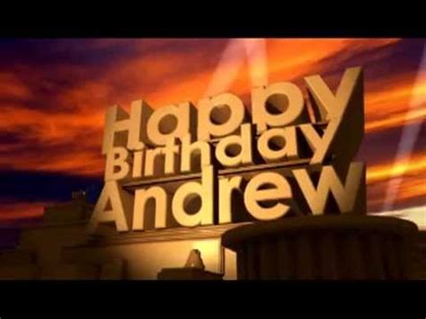 Happy Birthday Andrew - YouTube