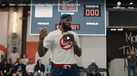 Nike - LeBron James: More Than An Athlete World Tour (Inspiration ...