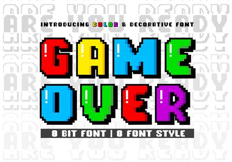 Game over Font by BB Type Studios · Creative Fabrica