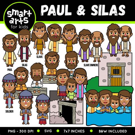 Paul and Silas Clip Art - Educational Clip Arts and Bible Stories