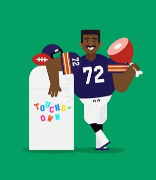 The Fridge William Perry GIF - TheFridge WilliamPerry Touchdown - Discover & Share GIFs