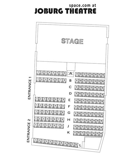 Theatre Seating Plans - space.com - Joburg Theatre