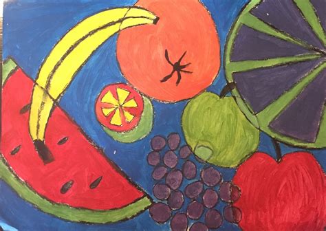 Abstract Fruit Paintings