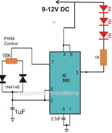 LED Strobe Light Circuit with Chasing, Flashing Effects – Homemade Circuit Projects