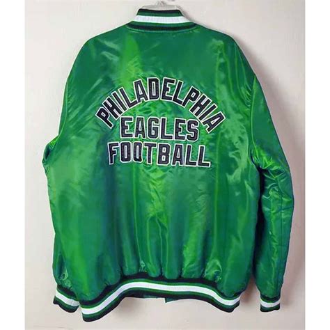 Starter Green Satin Super Bowl 2017 Philadelphia Eagles Jacket ...