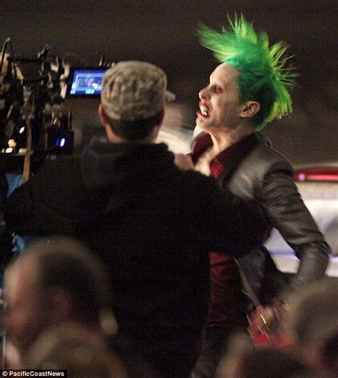 First Look at Jared Leto as the Joker on Set of Suicide Squad - Barnorama