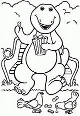 Barney Printable Coloring Pages sketch template