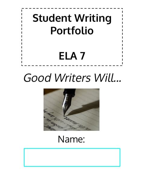 Good Writers Portfolio by wildwesthumanities · Ninja Plans