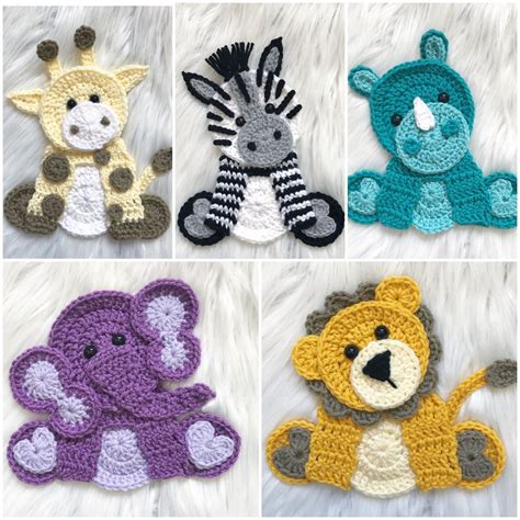 Crochet Pattern - INSTANT PDF DOWNLOAD - Zoo Animals - Crochet Zoo Animals - Crochet Patterns ...