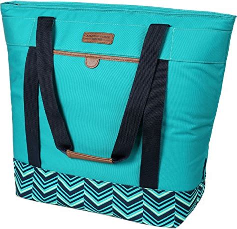 Insulated Beach Bag Cooler. MIER Double Compartment Cooler Bag Large ...