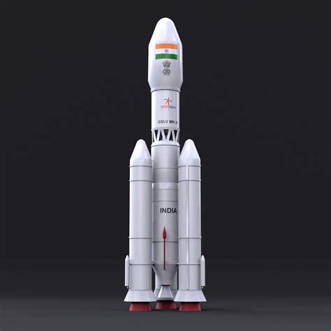 ISRO GSLV MK III Rocket Launch Vehicle | FREE Spacecraft models | BlenderKit