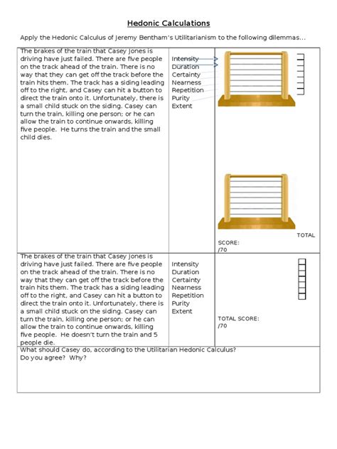 2 - Hedonic Calculators - Copy | Utilitarianism | Hedonism