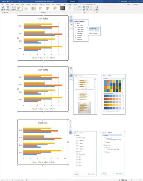 How to Change a Chart's Appearance in Office 365 - dummies