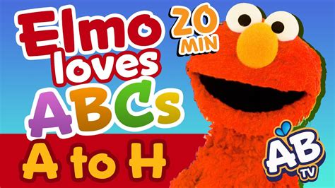 Elmo loves ABCs A to H - YouTube